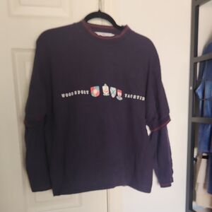 Woodsport Vintage Blue Yachting Sweater Size 5 ( Medium)